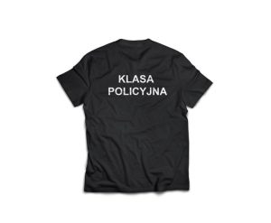 Koszulka z napisem KLASA POLICYJNA (LO)