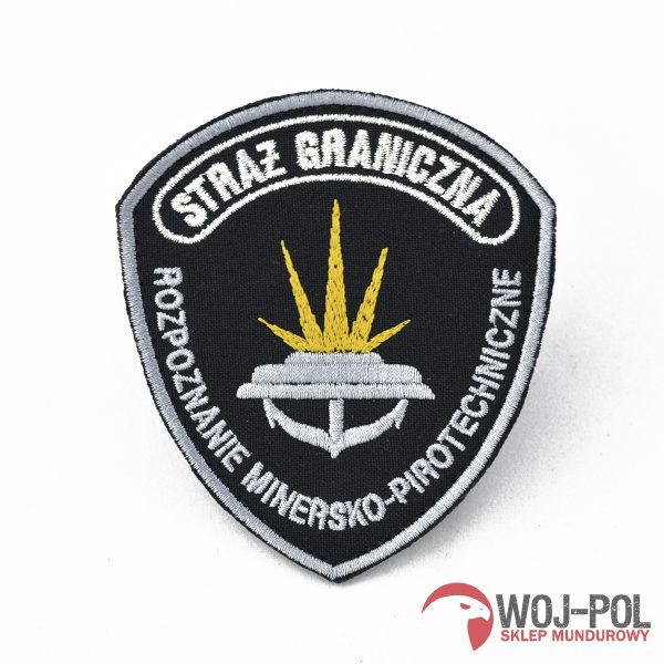 Emblemat SG Rozpoznanie minersko pirotechniczne (czarny)