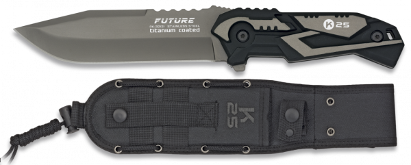 Nóż taktyczny FUTURE Szary K25 model 32121