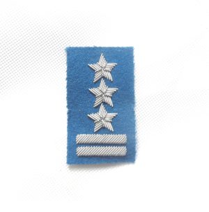 Pułkownik na beret niebieski haftowany bajorkiem