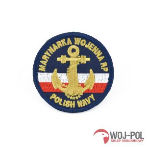 Naszywka emblemat Marynarki Wojennej MW granatowy
