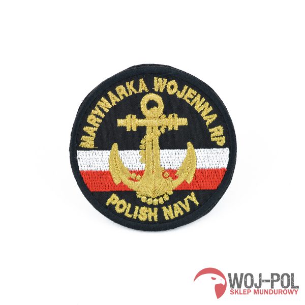 Naszywka emblemat Marynarki Wojennej MW czarny