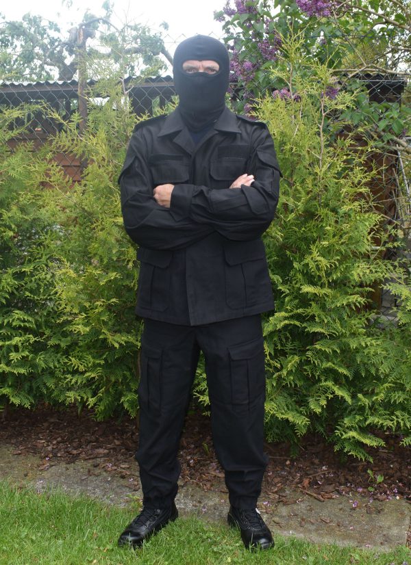 Spodnie bojówki czarne Policji oryginał na wzrost 171