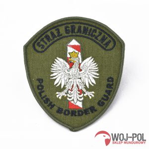 Naszywka - POLISH BORDER GUARD SG haft NOWY WZÓR!