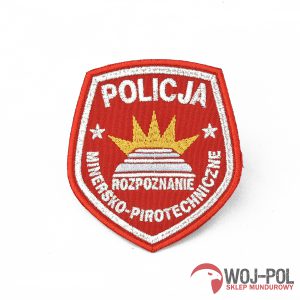 Emblemat Policja rozpoznanie minersko pirotechnicz z rzepem