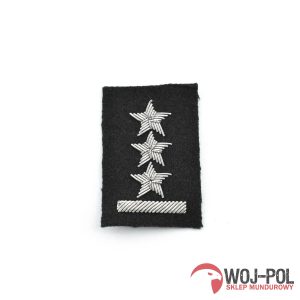 Porucznik na beret czarny haftowany bajorkiem