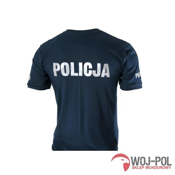 T-shirt granatowy Policja
