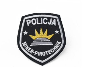 NASZYWKA EMBLEMAT POLICJI MINER PIROTECHNIK