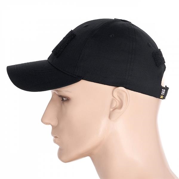 M-Tac czapka z daszkiem na rzep Flex Rip-Stop, czarna