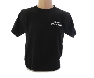 Koszulka z napisem KLASA POLICYJNA