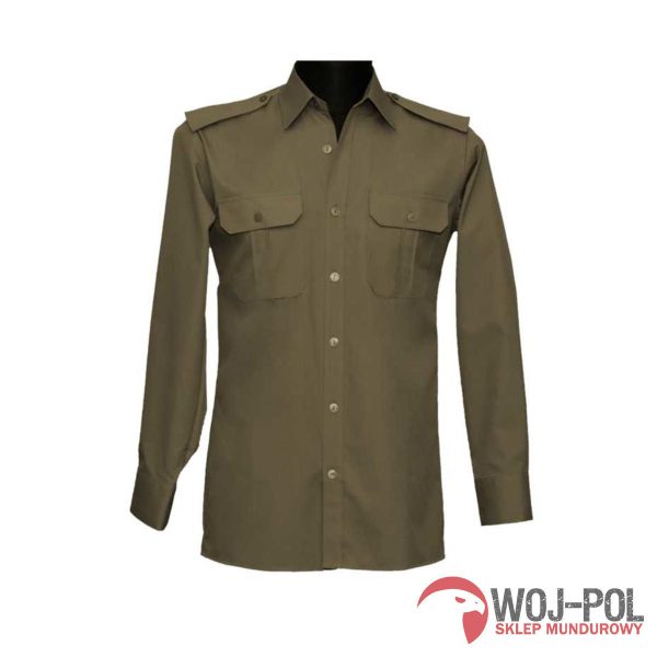 Koszulo-bluza oficerska 310/MON kolor khaki z długim rękawem