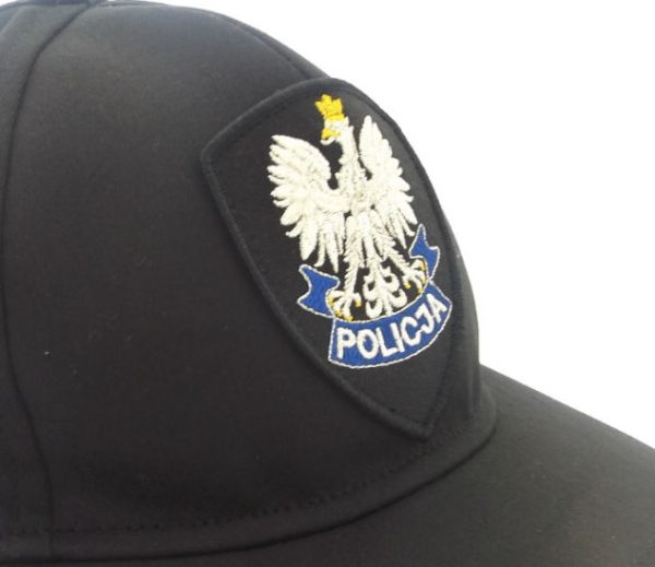 Naszywka orzełek na czapkę POLICJA