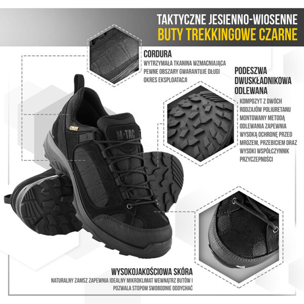 M-TAC taktyczne jesienno-wiosenne buty czarny