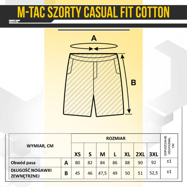 M-Tac Spodenki Casual Fit Cotton
