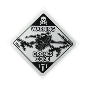 M-Tac Naklejka Drones Zone Refleksyjny Small Black