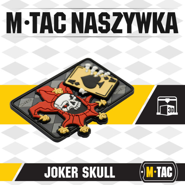 M-Tac naszywka Joker Skull 3D PVC